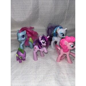 My Little Pony Show Lot Of 5 MLP Figures Twilight Pinkie Rarity Spike